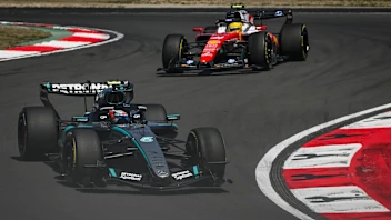 SHANGHAI, CHINA - MARCH 14:
Kimi Antonelli of Mercedes-AMG Petronas Formula One Team battles with