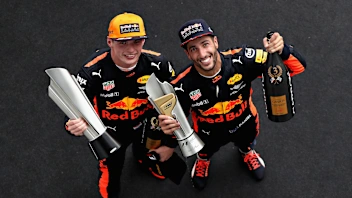 KUALA LUMPUR, MALAYSIA - OCTOBER 01:  Race winner Max Verstappen of Netherlands and Red Bull Racing