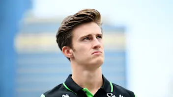 BAKU, AZERBAIJAN - SEPTEMBER 13: Theo Pourchaire of France and Stake F1 Team Kick Sauber walks in