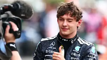 SUZUKA, JAPAN - MARCH 29: Race winner Andrea Kimi Antonelli of Italy and Mercedes AMG Petronas F1