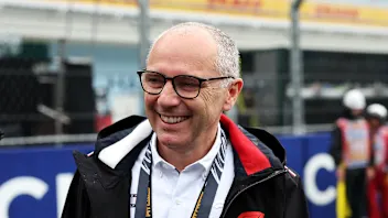 MIAMI, FLORIDA - MAY 03: Stefano Domenicali, CEO of the Formula One Group on the grid during the
