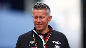 ZANDVOORT, NETHERLANDS - AUGUST 20: Marcin Budkowski, Team Principal of Cadillac F1 Team arrives in
