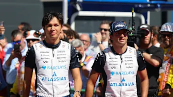MADRID, SPAIN - SEPTEMBER 13: Alexander Albon of Thailand and Williams and Carlos Sainz of Spain