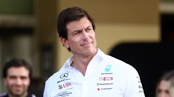 ABU DHABI, UNITED ARAB EMIRATES - NOVEMBER 23: Mercedes GP Executive Director Toto Wolff looks on