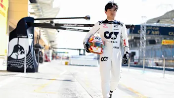 MELBOURNE, AUSTRALIA - APRIL 02: Yuki Tsunoda of Japan and Scuderia AlphaTauri prepares to drive in