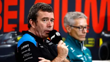 SPA, BELGIUM - JULY 28: Bruno Famin, Interim Team Principal of Alpine F1 attends the Team