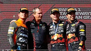 BUDAPEST, HUNGARY - JULY 23: Race winner Max Verstappen of the Netherlands and Oracle Red Bull