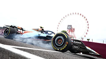 SUZUKA, JAPAN - SEPTEMBER 22: Logan Sargeant of United States driving the (2) Williams FW45