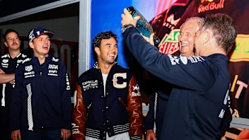 LAS VEGAS, NEVADA - NOVEMBER 16: Red Bull Racing Team Consultant Dr Helmut Marko wishes Red Bull