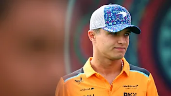 MEXICO CITY, MEXICO - OCTOBER 27: Lando Norris of Great Britain driving the (4) McLaren MCL60