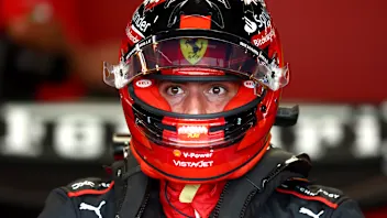 SINGAPORE, SINGAPORE - SEPTEMBER 15: Carlos Sainz of Spain and Ferrari prepares to drive in the