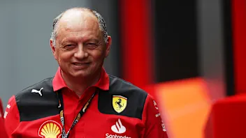 BARCELONA, SPAIN - JUNE 03: Ferrari Team Principal Frederic Vasseur looks on in the Paddock during