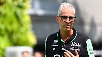 SINGAPORE, SINGAPORE - SEPTEMBER 20: Alessandro Alunni Bravi, Team Representative of Stake F1 Team