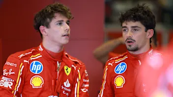 ABU DHABI, UNITED ARAB EMIRATES - DECEMBER 06: Charles Leclerc of Monaco and Ferrari looks on in
