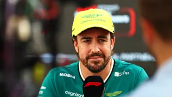 ABU DHABI, UNITED ARAB EMIRATES - DECEMBER 05: Fernando Alonso of Spain and Aston Martin F1 Team