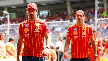 SPIELBERG, AUSTRIA - JUNE 30: Charles Leclerc of Monaco and Ferrari looks on from the drivers