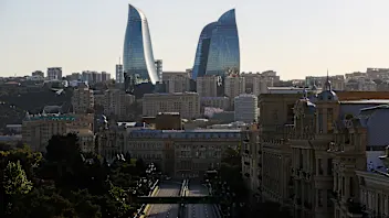 BAKU, AZERBAIJAN - SEPTEMBER 13: Max Verstappen of Oracle Red Bull Racing and The Netherlands