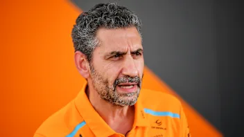 BAKU, AZERBAIJAN - SEPTEMBER 12: McLaren Team Principal Andrea Stella looks on in the Paddock