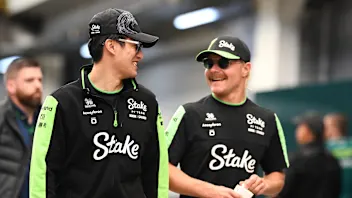 SAO PAULO, BRAZIL - NOVEMBER 01: Zhou Guanyu of China and Stake F1 Team Kick Sauber and Valtteri