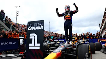 MONTREAL, QUEBEC - JUNE 09: Race winner Max Verstappen of the Netherlands and Oracle Red Bull