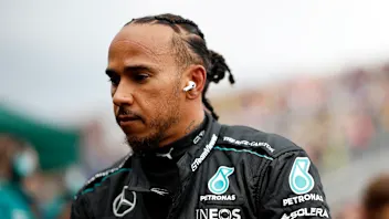 MONTREAL, QUEBEC - JUNE 09: Lewis Hamilton of Great Britain and Mercedes looks on, on the grid