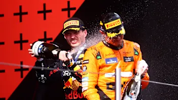 IMOLA, ITALY - MAY 19: Race winner Max Verstappen of the Netherlands and Oracle Red Bull Racing and