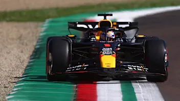 IMOLA, ITALY - MAY 18: Max Verstappen of the Netherlands driving the (1) Oracle Red Bull Racing