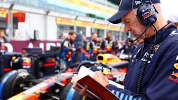 NORTHAMPTON, ENGLAND - JULY 07: Adrian Newey, the Chief Technical Officer of Oracle Red Bull Racing
