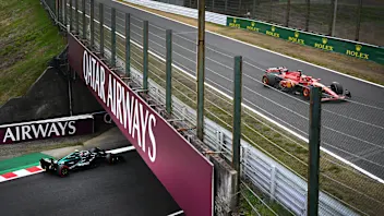 SUZUKA, JAPAN - APRIL 05: Charles Leclerc of Monaco driving the (16) Ferrari SF-24 and Fernando