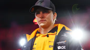 LAS VEGAS, NEVADA - NOVEMBER 23: Oscar Piastri of Australia and McLaren looks on from the drivers