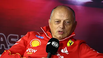 LAS VEGAS, NEVADA - NOVEMBER 21: Ferrari Team Principal Frederic Vasseur attends the Team