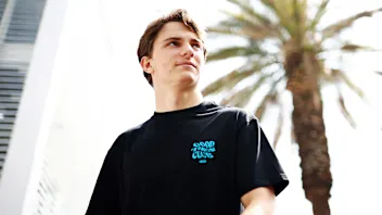 MEXICO CITY, MEXICO - OCTOBER 24: Oscar Piastri of Australia and McLaren walks in the Paddock