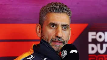 ZANDVOORT, NETHERLANDS - AUGUST 23: McLaren Team Principal Andrea Stella attends the Team