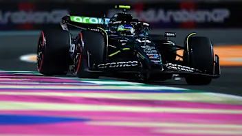 JEDDAH, SAUDI ARABIA - MARCH 07: Fernando Alonso of Spain driving the (14) Aston Martin AMR24