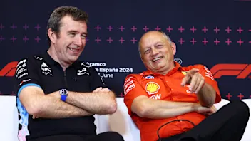 BARCELONA, SPAIN - JUNE 21: Bruno Famin, Team Principal of Alpine F1 and Ferrari Team Principal