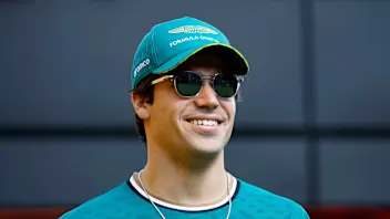 BARCELONA, SPAIN - JUNE 22: Lance Stroll of Canada and Aston Martin F1 Team looks on in the Paddock