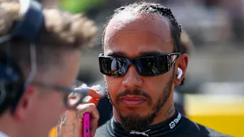 AUSTIN, TEXAS - OCTOBER 19: Lewis Hamilton of Mercedes and Great Britain on the grid during the