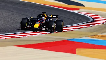 BAHRAIN, BAHRAIN - FEBRUARY 21: Max Verstappen of the Netherlands driving the (1) Oracle Red Bull