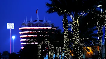 BAHRAIN, BAHRAIN - FEBRUARY 20: A general view of the paddock ahead of F1 Testing at Bahrain