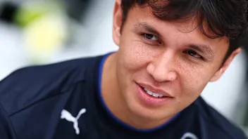 MELBOURNE, AUSTRALIA - MARCH 13: Alexander Albon of Thailand and Williams looks on during previews