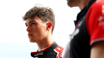 MELBOURNE, AUSTRALIA - MARCH 15: Twentieth placed qualifier Oliver Bearman of Great Britain and