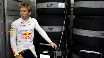 SHANGHAI, CHINA - MARCH 21: Liam Lawson of New Zealand and Oracle Red Bull Racing looks on in the