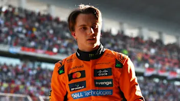 SHANGHAI, CHINA - MARCH 21: Sprint 3rd qualifier Oscar Piastri of Australia and McLaren in parc