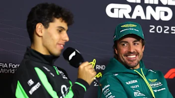 SHANGHAI, CHINA - MARCH 20: Gabriel Bortoleto of Brazil and Stake F1 Team Kick Sauber and Fernando