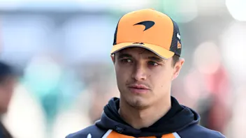 SHANGHAI, CHINA - MARCH 20: Lando Norris of Great Britain and McLaren looks on in the Paddock