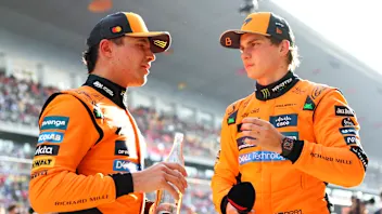 SHANGHAI, CHINA - MARCH 22: Pole position qualifier Oscar Piastri of Australia and McLaren and