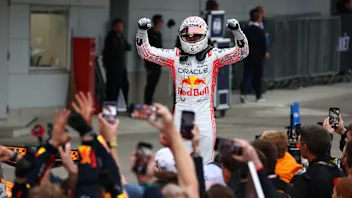SUZUKA, JAPAN - APRIL 06: Race winner Max Verstappen of the Netherlands and Oracle Red Bull Racing