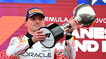 SUZUKA, JAPAN - APRIL 06: Race winner Max Verstappen of the Netherlands and Oracle Red Bull Racing