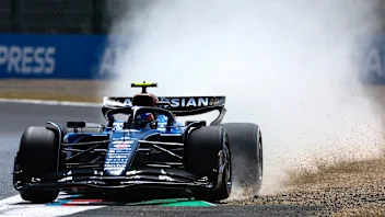 SUZUKA, JAPAN - APRIL 05: Carlos Sainz of Spain driving the (55) Williams FW47 Mercedes gets on the
