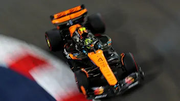 SINGAPORE, SINGAPORE - OCTOBER 03: Lando Norris of Great Britain driving the (4) McLaren MCL39